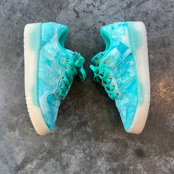 Adidas Rivalry Low x Ren Zhe Cloud Teal Aqua Suede Sneaker Men\'s Size 7 GV9857 main image 6